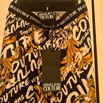 Versace Jeans Couture Lady Legging Yellow Black Size xs